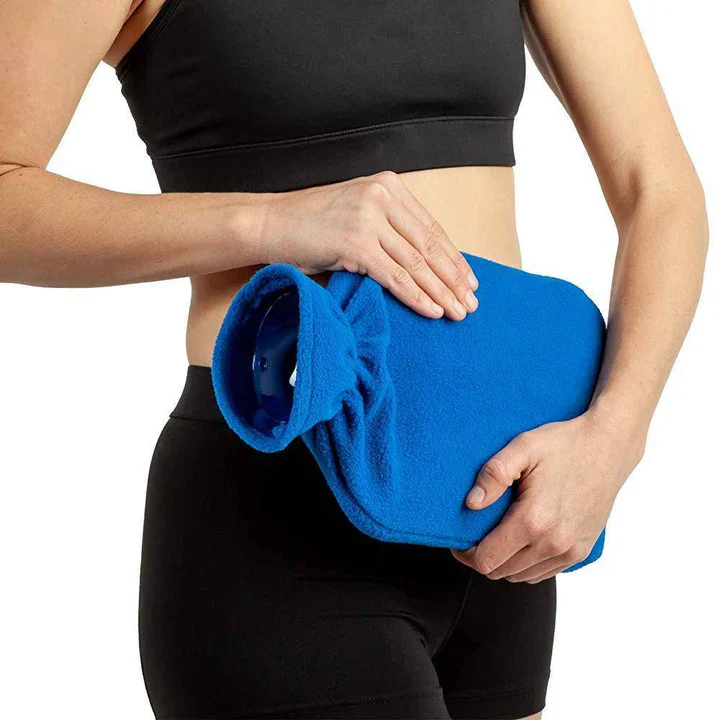 Compass Health Hot and Cold Water Bottle with Fleece Cover - Image 2