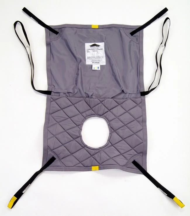 Joerns Healthcare Hoyer Professional Long Seat Commode Loop Style Sling - Polyester or Mesh