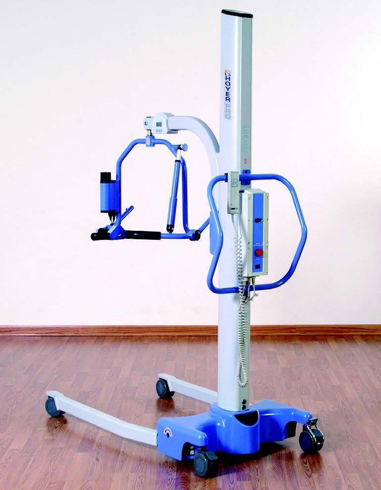 Joerns Healthcare Hoyer Stature Professional Patient Lift, 4-Point Cradle, with Scale, Electric Base - 500 lb. Cap - Image 2