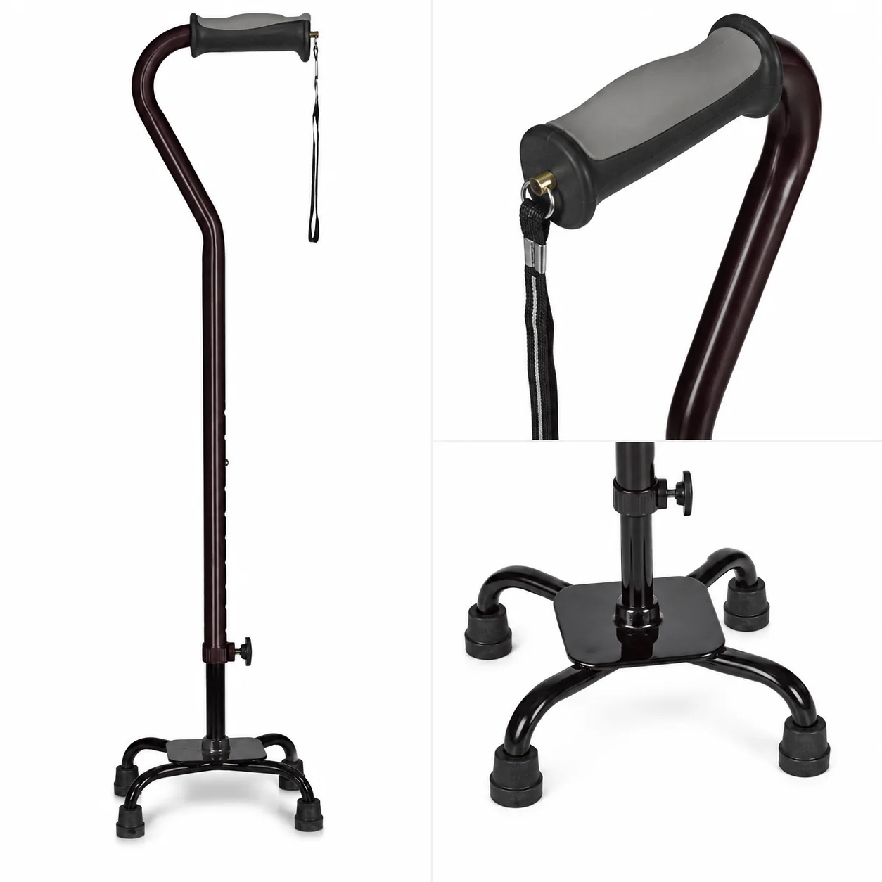 Drive Medical Hugo Ergonomic Quad Cane - Image 2