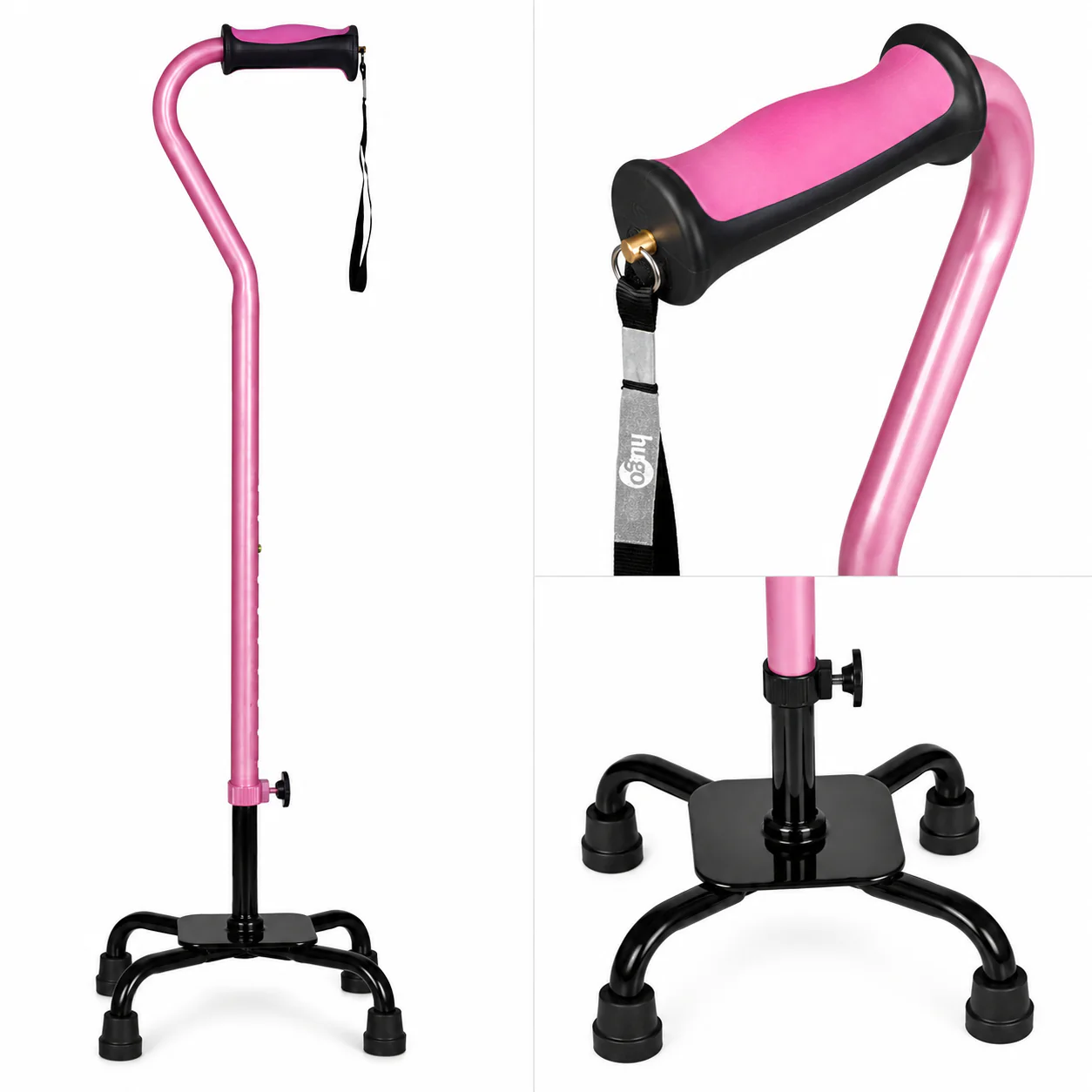 Drive Medical Hugo Ergonomic Quad Cane - Image 3