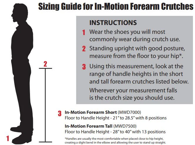 Millennial Medical In-Motion Forearm Ergonomic Crutches - Image 2
