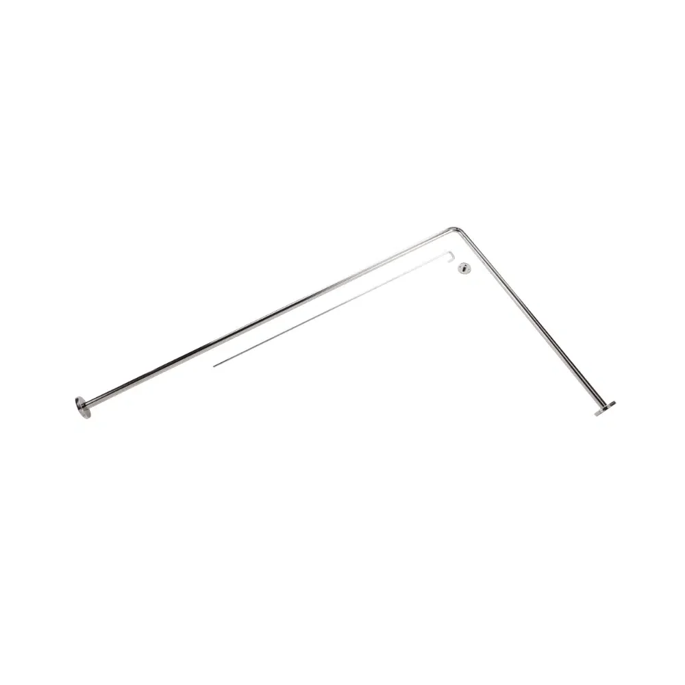 Safety Bath L-Shape Shower Curtain Rod