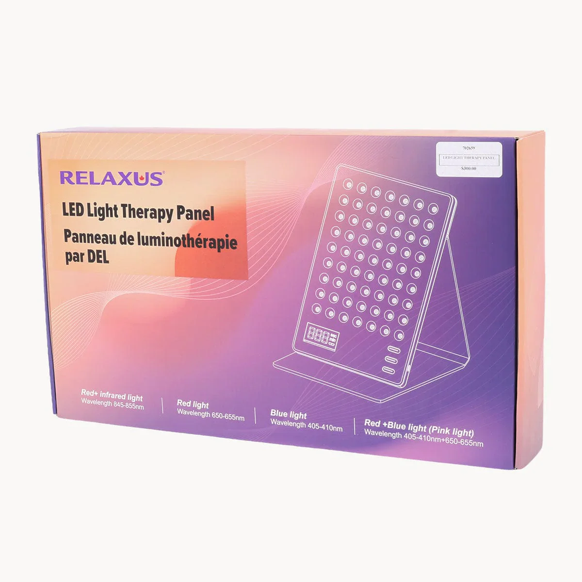 Relaxus LED Light Therapy Panel 702659 - Image 5