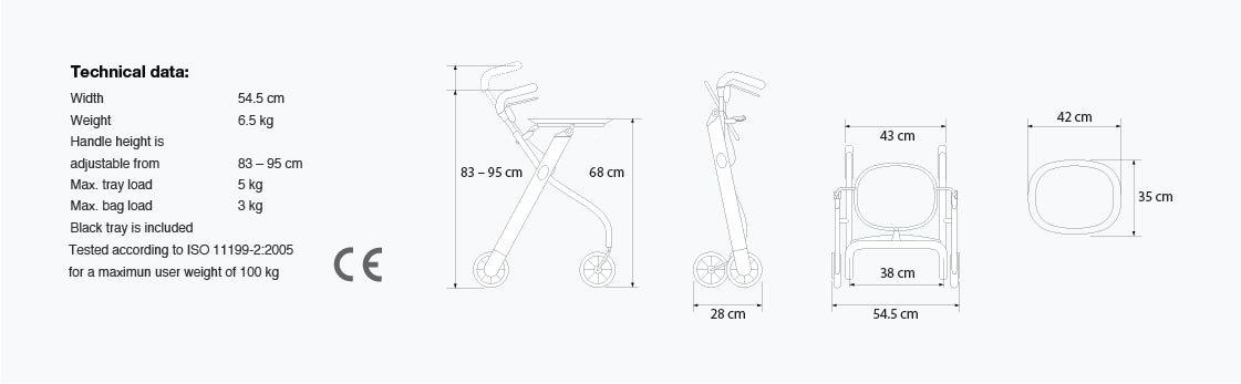 Trust Care Let's Go Indoor Rollator - Image 11