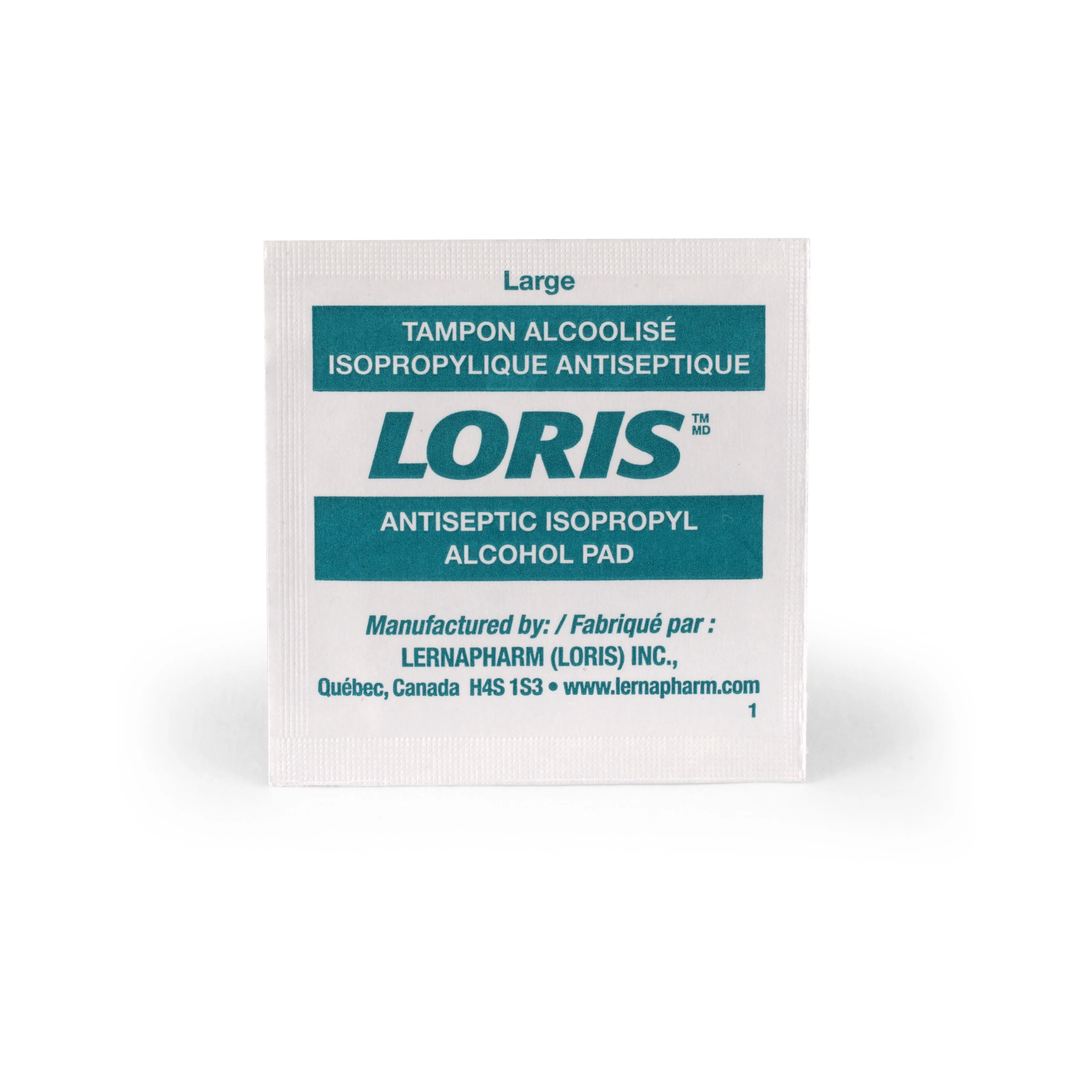 Loris Large 70% Isopropyl Alcohol Swabs (Box of 100) 104-01 - Image 2