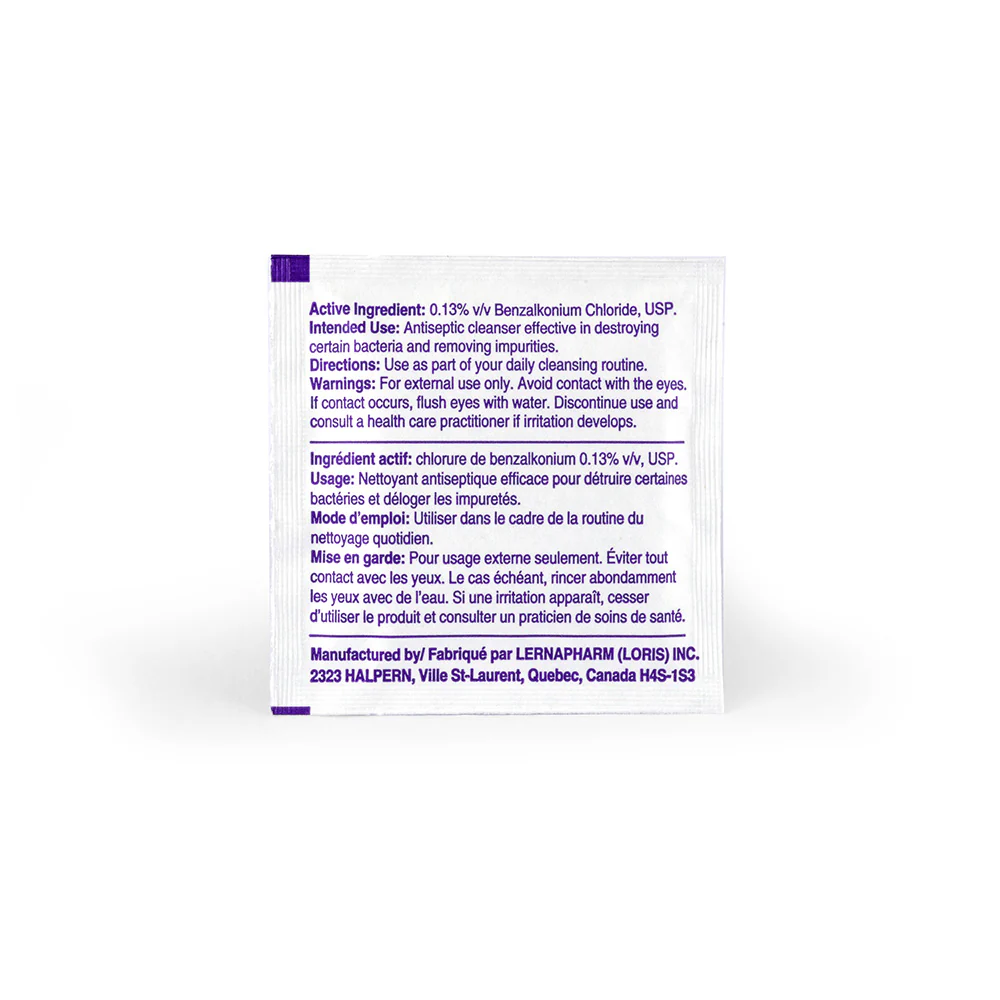 Loris 0.13% Benzalkonium Chloride Antiseptic Wipes 126-01 - Image 3