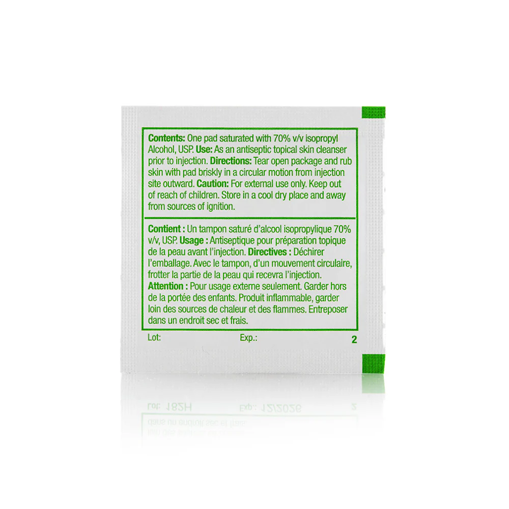 Loris Antiseptic 70% Isopropyl Alcohol Pads (Box of 200) 103-03 - Image 3