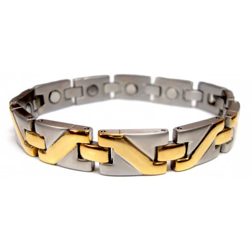 PharmaSystems Magnetic Two-Tone Link Bracelet - Image 2