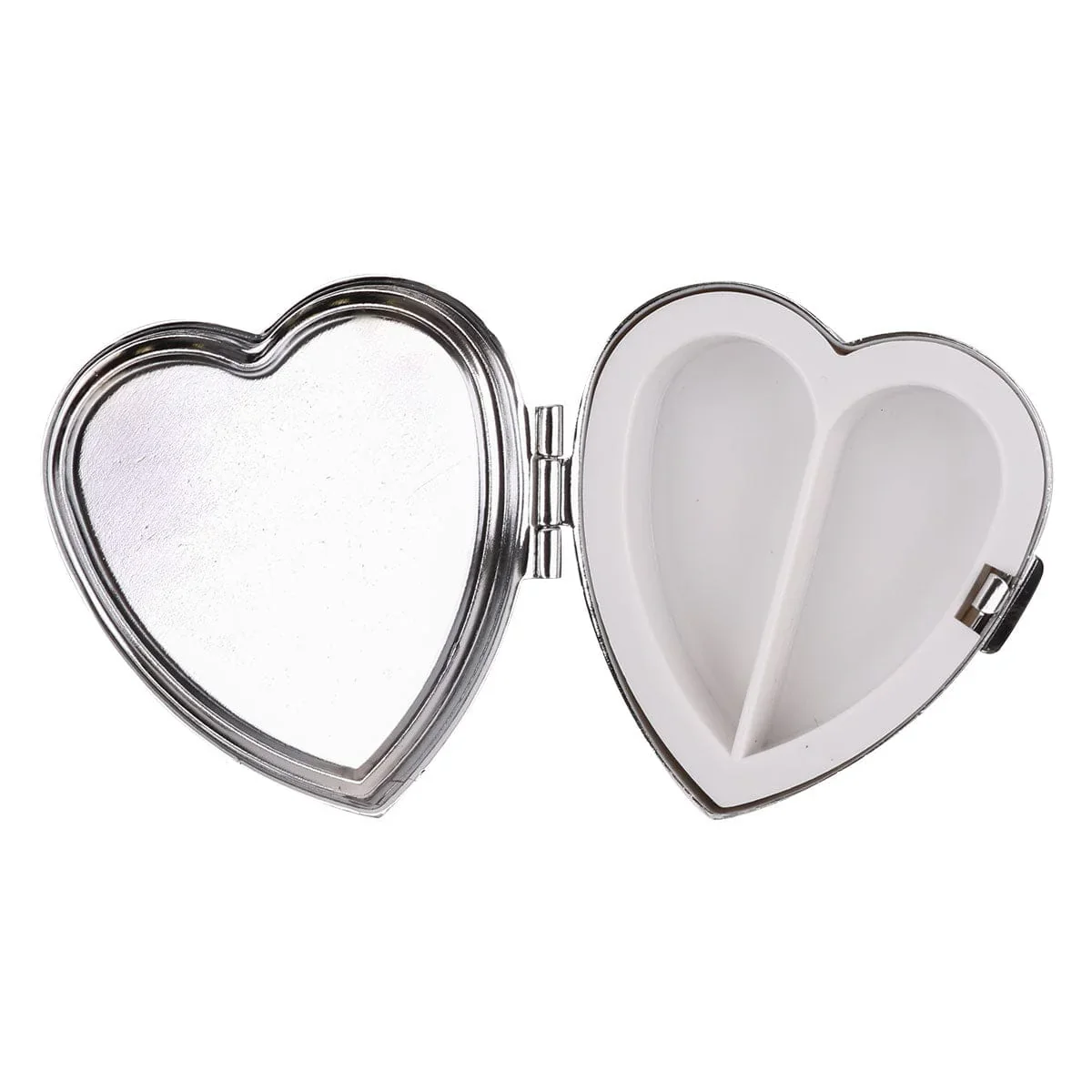 Relaxus Marble Heart Shaped Pill Box with Mirror 534156 - Image 2