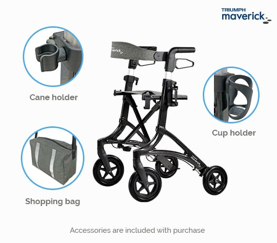 Triumph Maverick Lightweight Rollator - Image 9