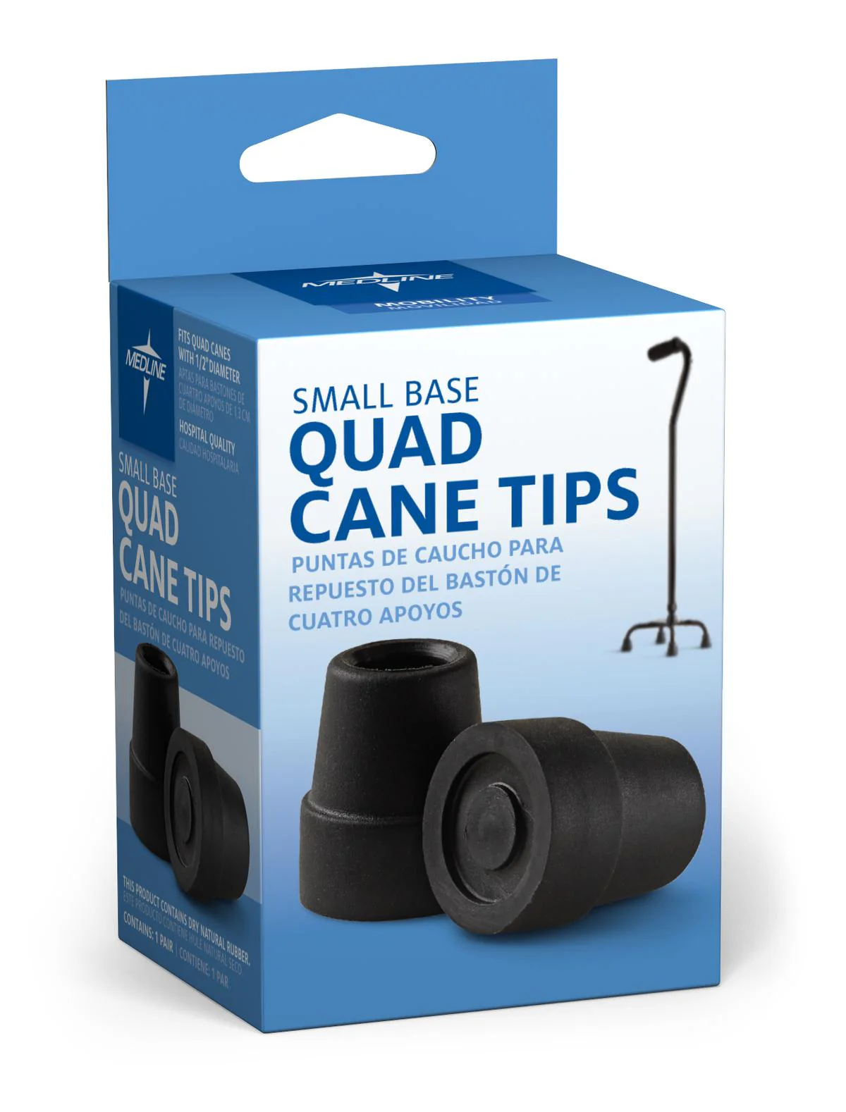 Medline Tip, Quadcane 1/2 Gray, Guardian
