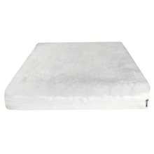 Airway Memory Foam Wheelchair Cushion/Sheepskin Cover White 18"x16" - Image 2