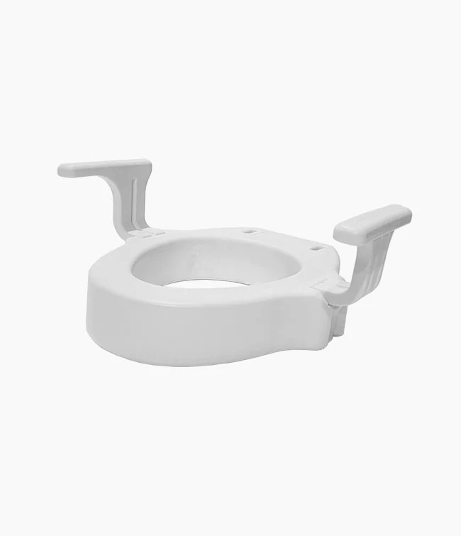 Mobb Healthcare Elongated Toilet Seat Riser With Handles (Non-Flip) - Image 2