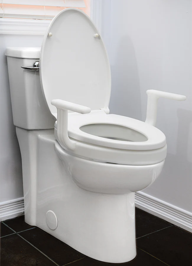 Mobb Healthcare Elongated Toilet Seat Riser With Handles (Non-Flip) - Image 3
