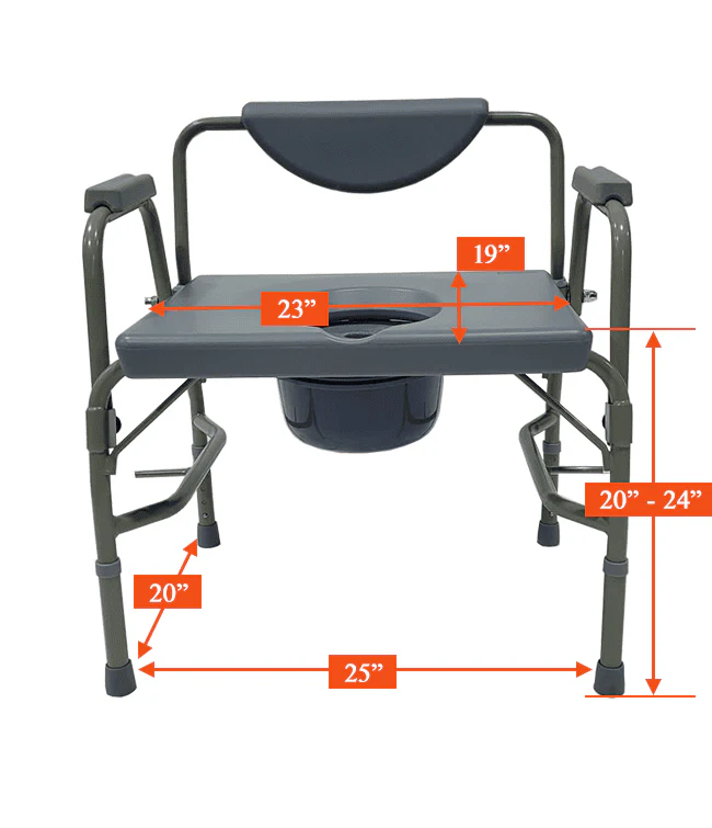 Mobb Healthcare Heavy Duty Commode Chair - Image 4