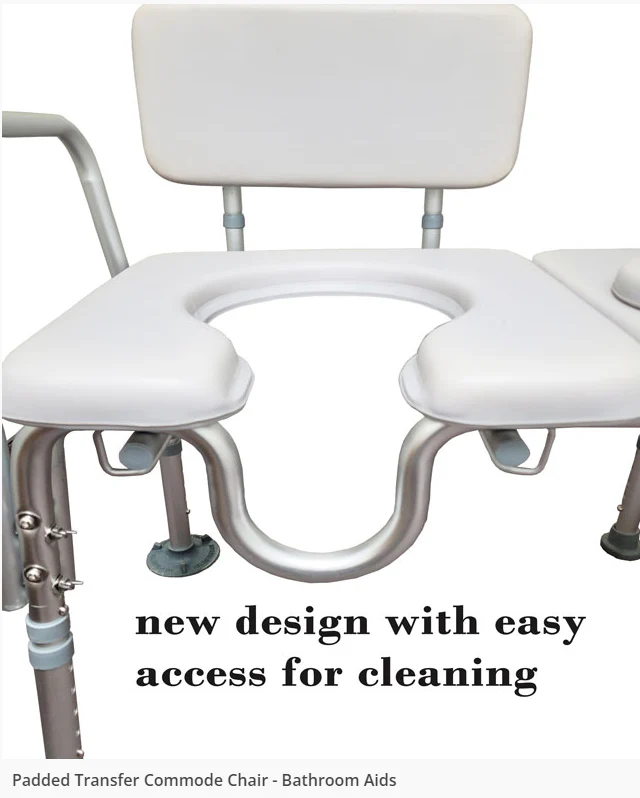 Mobb Healthcare Padded Transfer Commode Chair - Image 2