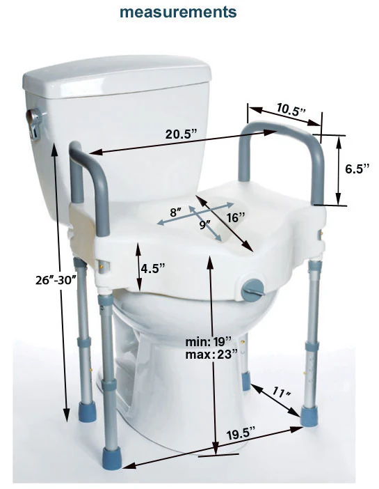 Mobb Healthcare Raised Toilet Seat with Legs - Image 3