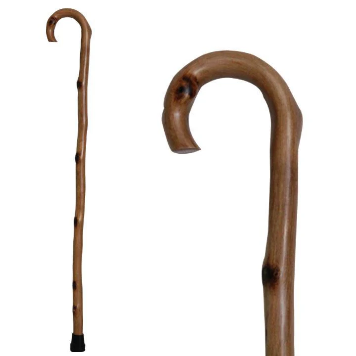 Vista International Corp. Natural Round Handle Wood Cane - Image 3