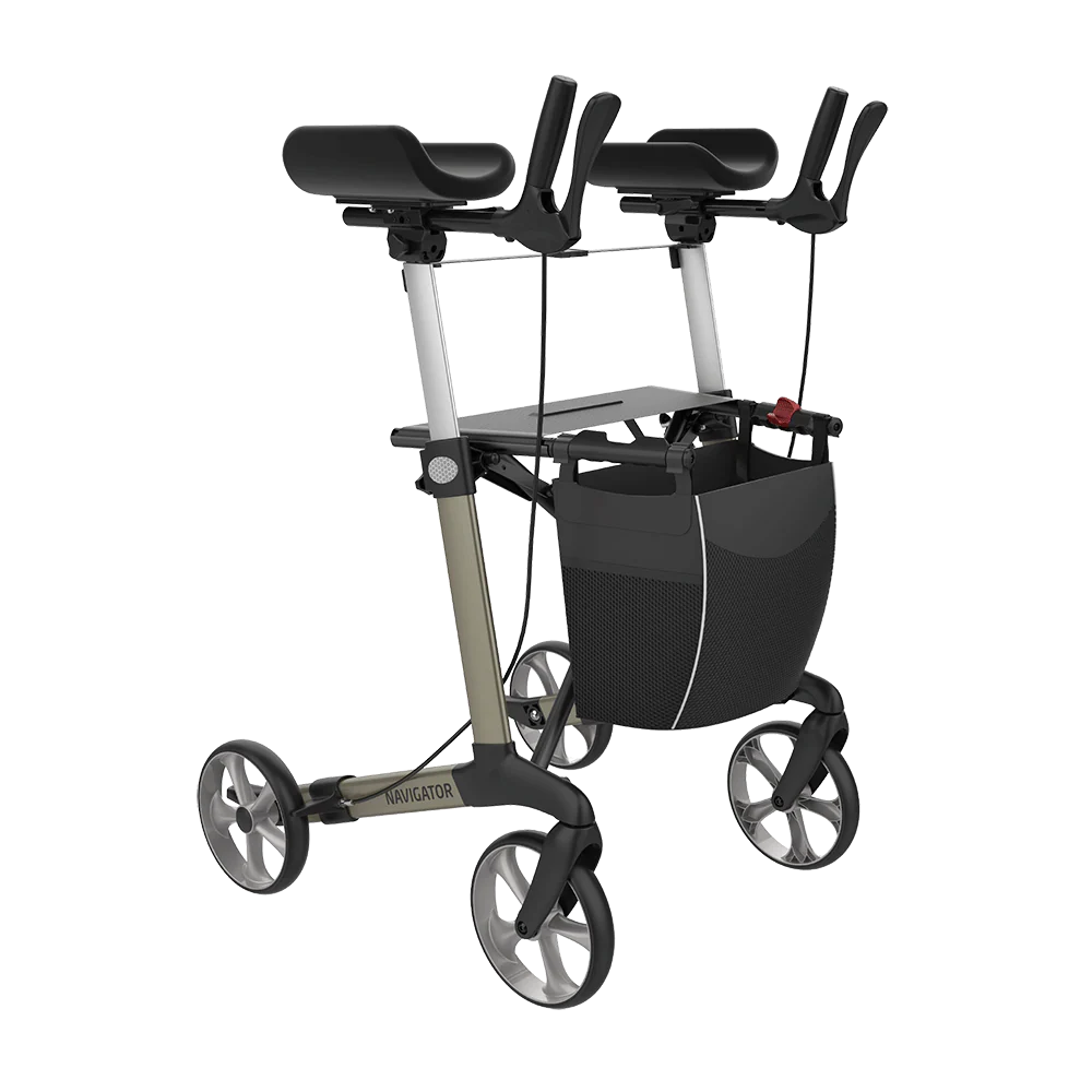 Rehasense Navigator Rollator with Rotating Forearm Supports