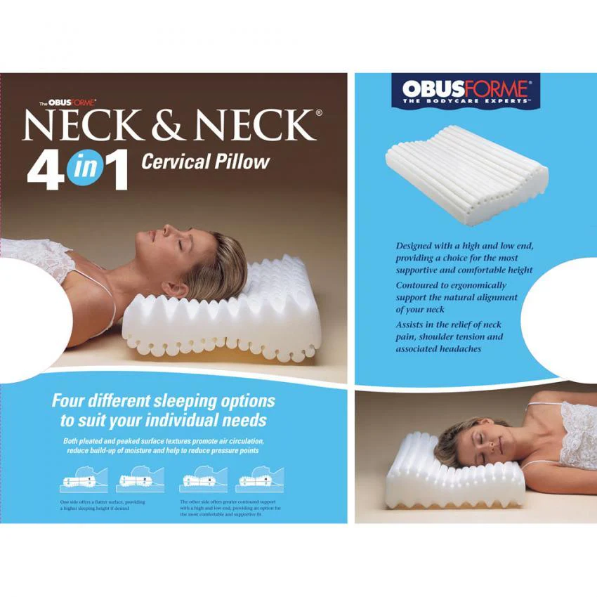 Obus Forme Neck & Neck 4 in 1 Cervical Pillow - Image 2