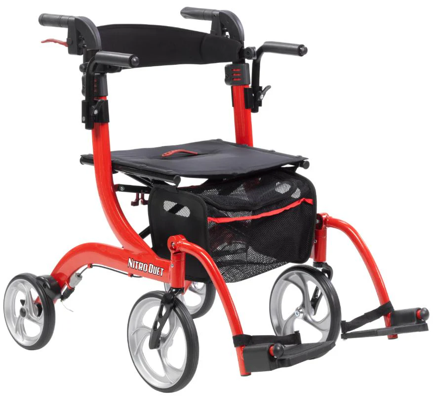 Drive Medical Nitro Duet 2 In 1 Walker/Transport Chair