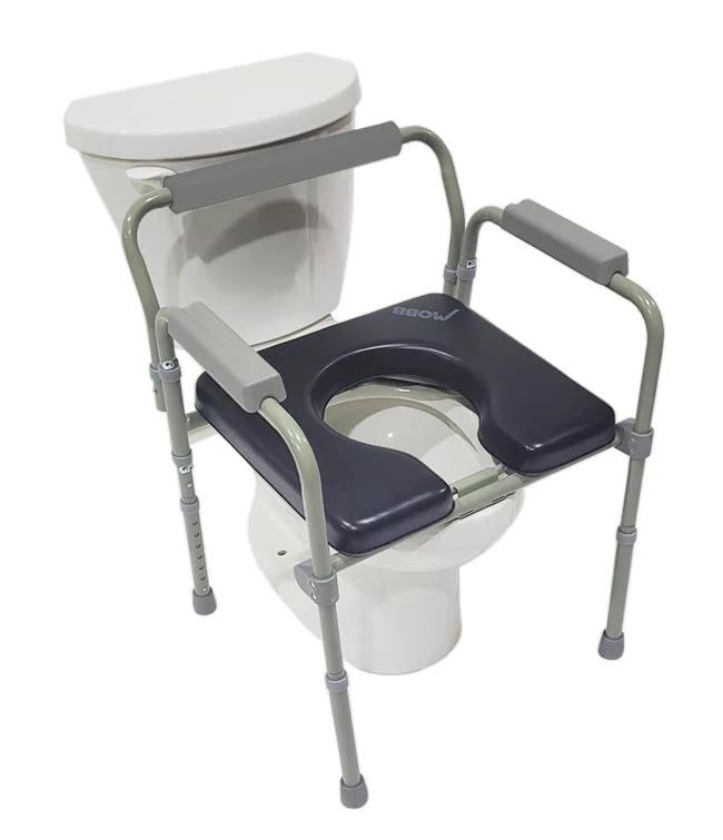 Mobb Healthcare Padded Folding Commode - Image 3