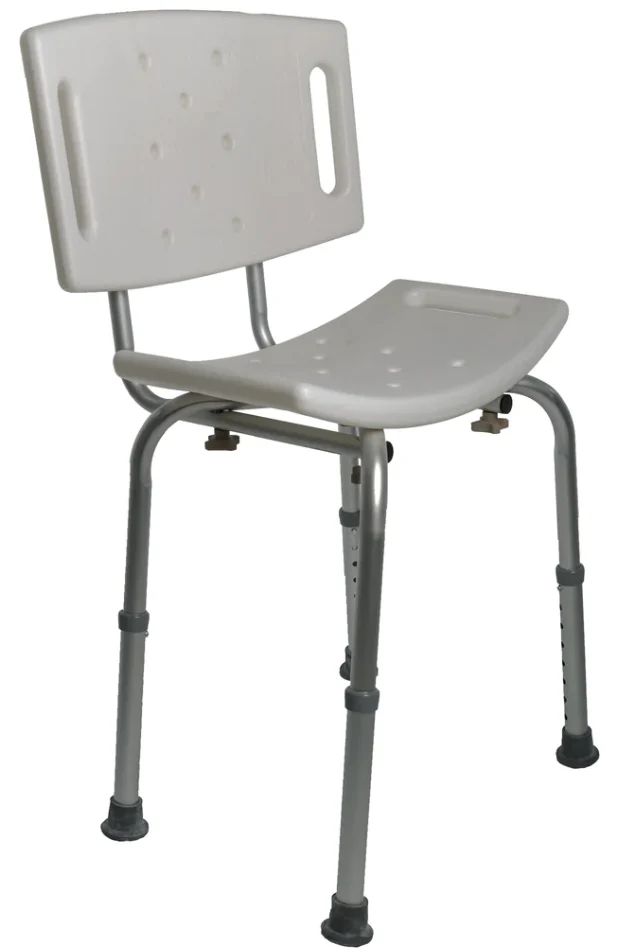 Airway Surgical Tool-Less Shower Chair with Back