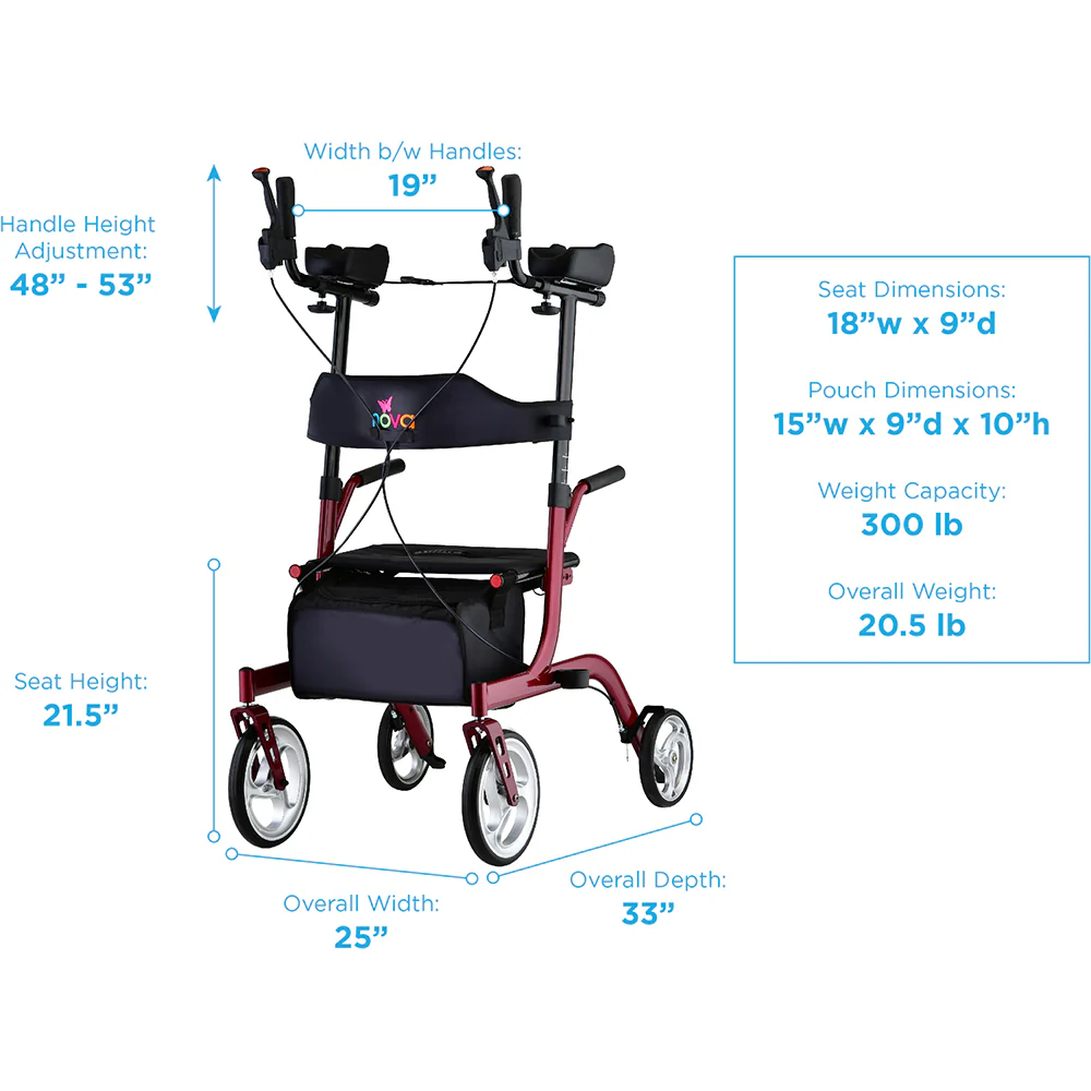 Nova Phoenix Rise Up Rollator - Image 3