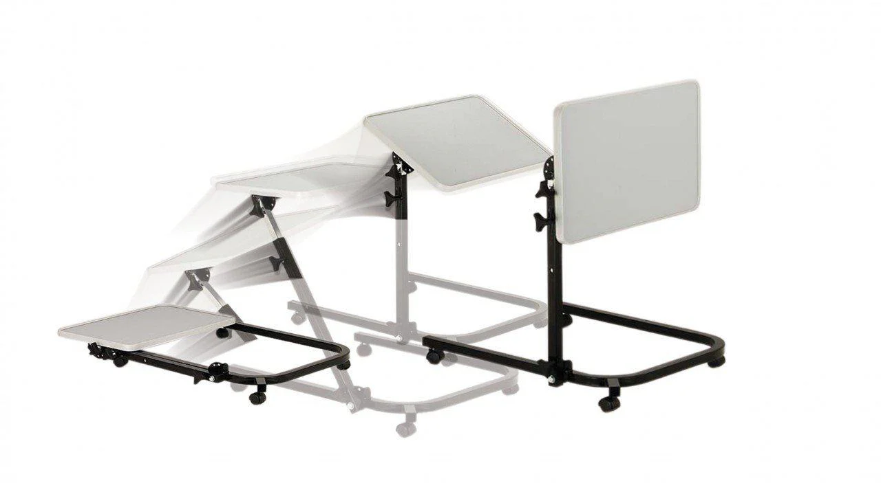 Drive Medical Pivot and Tilt Adjustable Overbed Table Tray - Image 2