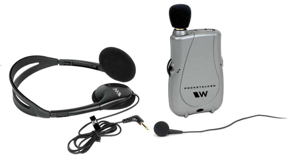 Williams Sound Pocketalker Ultra Amplifier with Over-The-Headphone & MIni Earbud