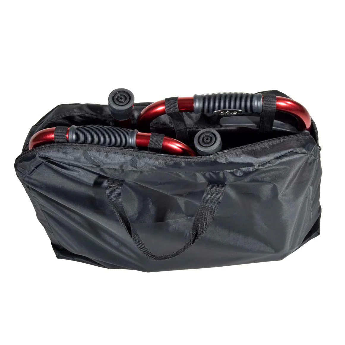 Drive Medical Portable Folding Travel Walker with 5" Wheels and Fold up Legs - Image 5