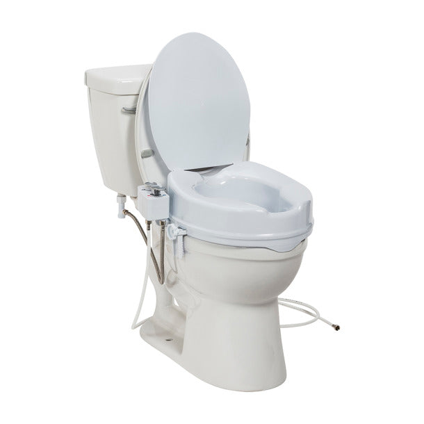 Drive Medical Preservetech Raised Toilet Seat with Bidet - Image 2