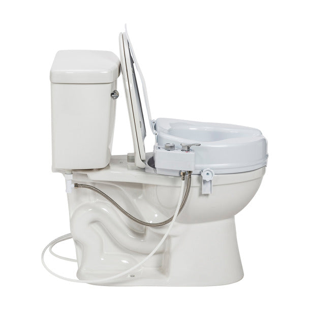 Drive Medical Preservetech Raised Toilet Seat with Bidet - Image 3