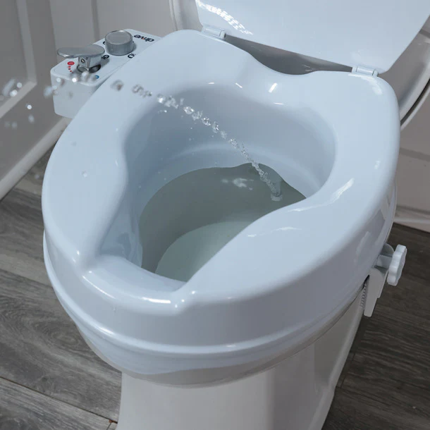 Drive Medical Preservetech Raised Toilet Seat with Bidet - Image 5