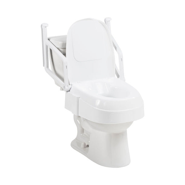 Drive Medical PreserveTech Universal Raised Toilet Seat with Armrests - Image 2