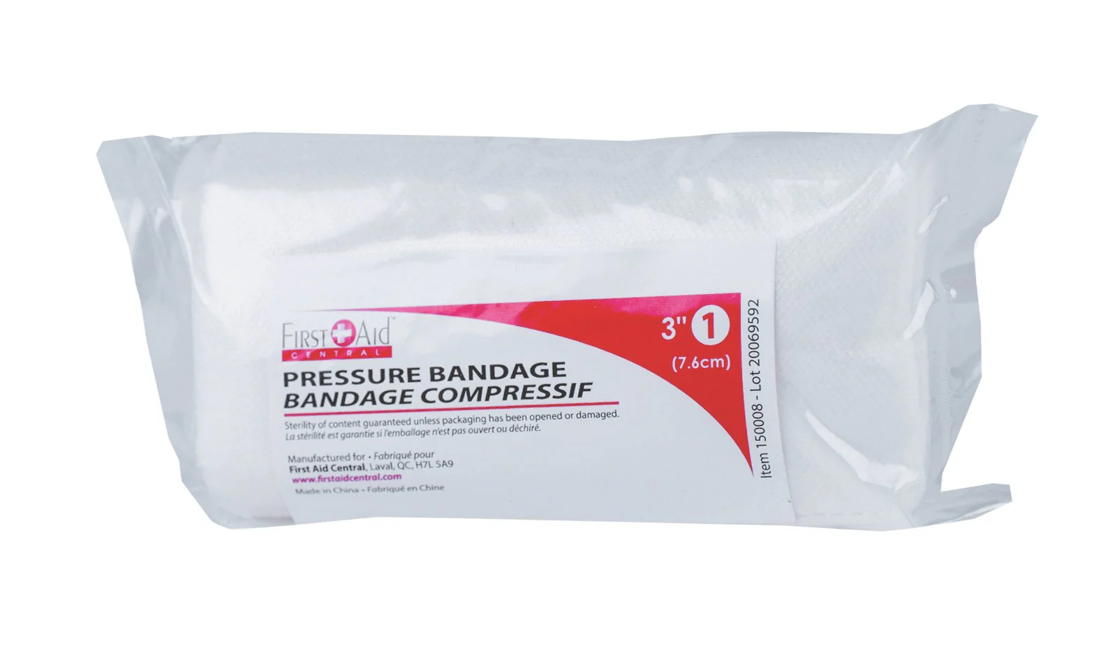 First Aid Central Pressure Bandage - Image 2