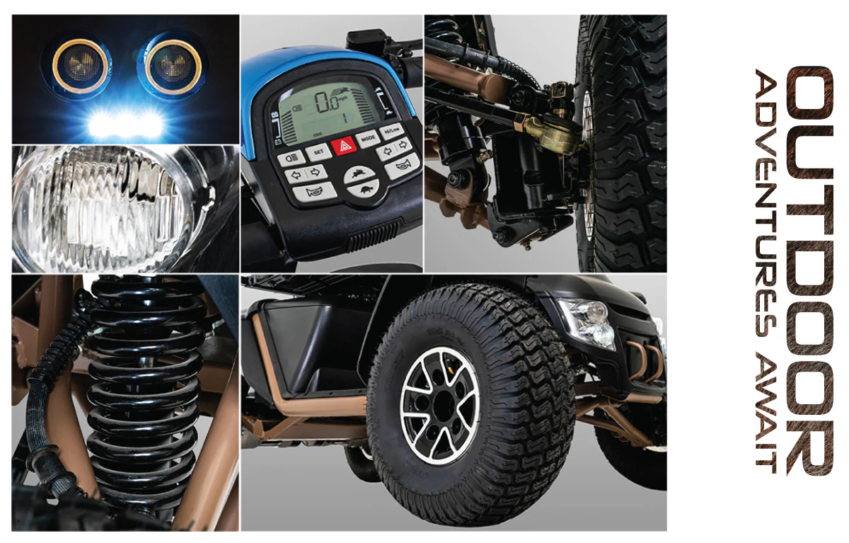 Pride Mobility Baja Wrangler 2 All Terrain 4-Wheel Scooter - Image 3