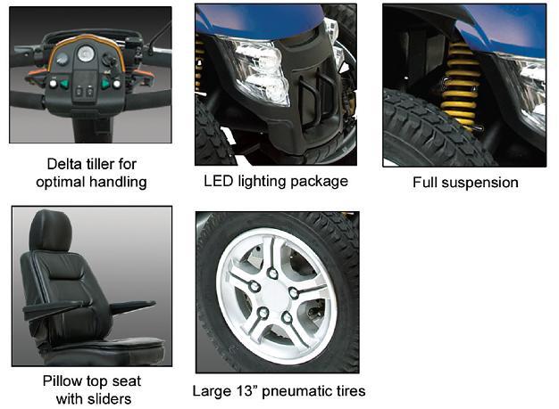 Pride Mobility Pursuit XL 4-Wheel Scooter - Image 3