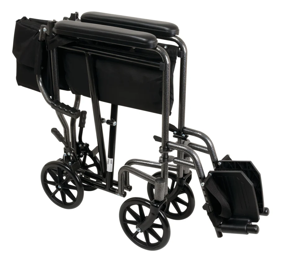 ProBasics Steel Transport Chair Silven Vein Finish 19" - Image 2