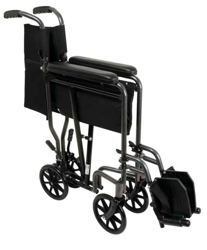 ProBasics Steel Transport Chair Silven Vein Finish 19" - Image 3