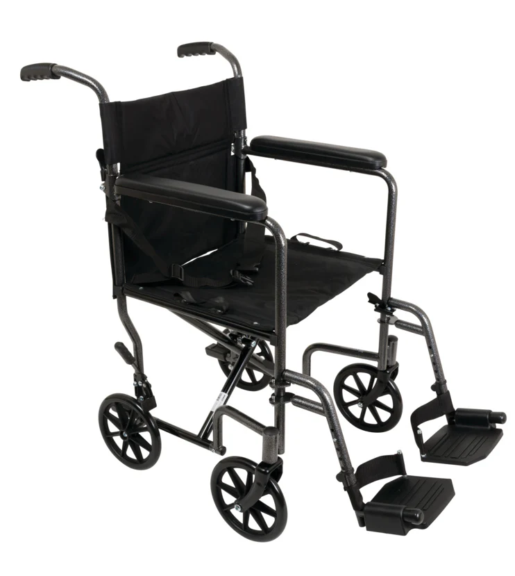 ProBasics Steel Transport Chair Silven Vein Finish 19" - Image 4