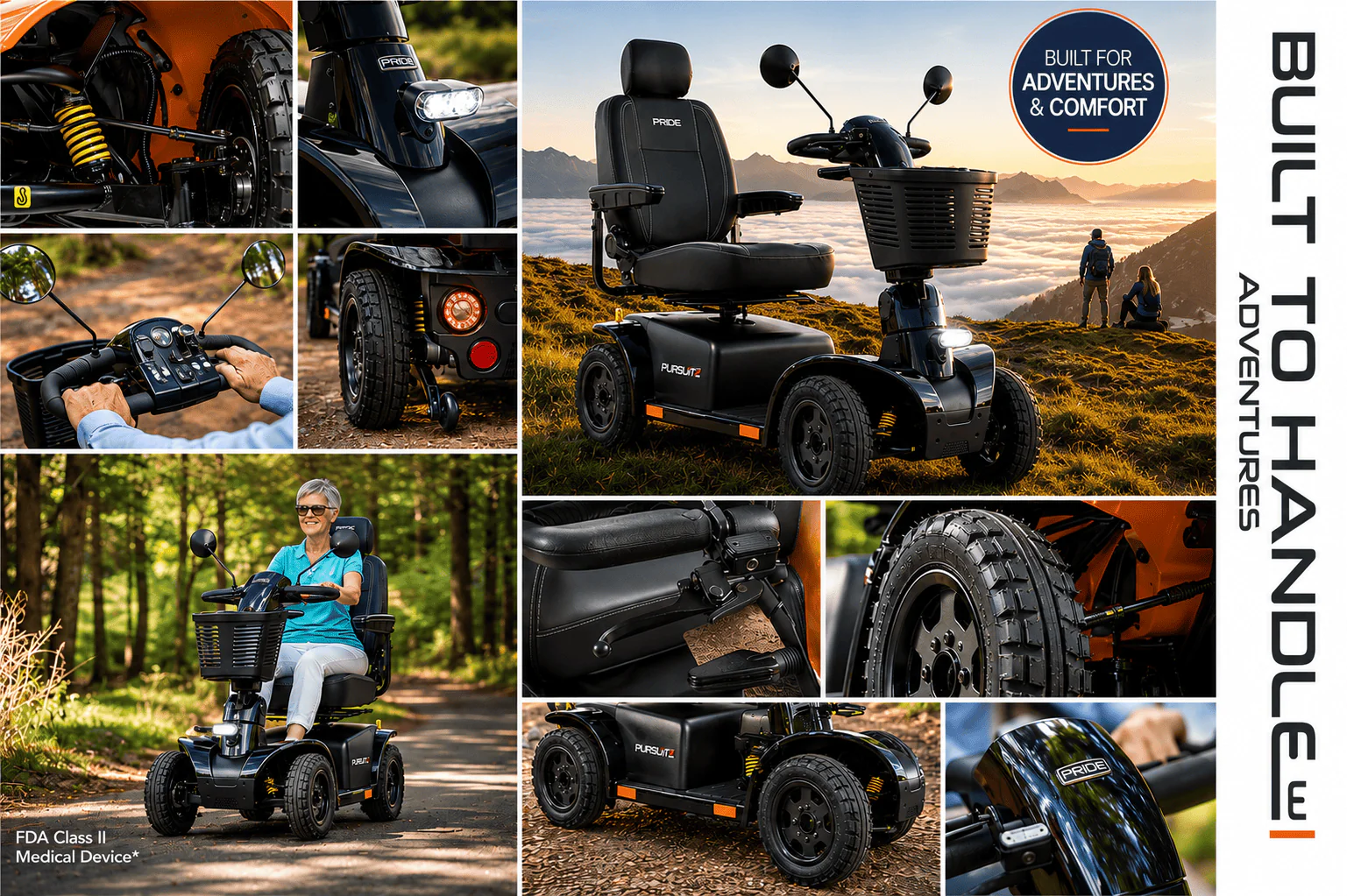 Pride Mobility Pursuit II 4-Wheel Mobility Scooter - Image 5