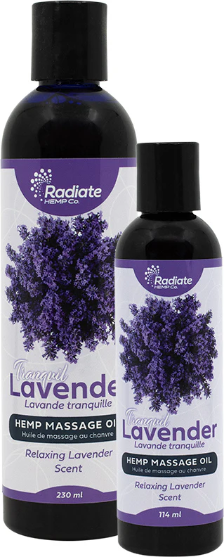 Radiate Hemp Co Massage Oil