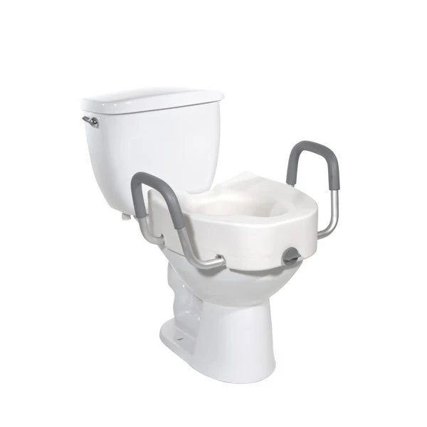 Drive Medical Premium Raised Toilet Seat with Arms