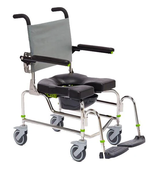 Dynamic Health Care Solutions RAZ-AP Attendant Propelled Shower Commode