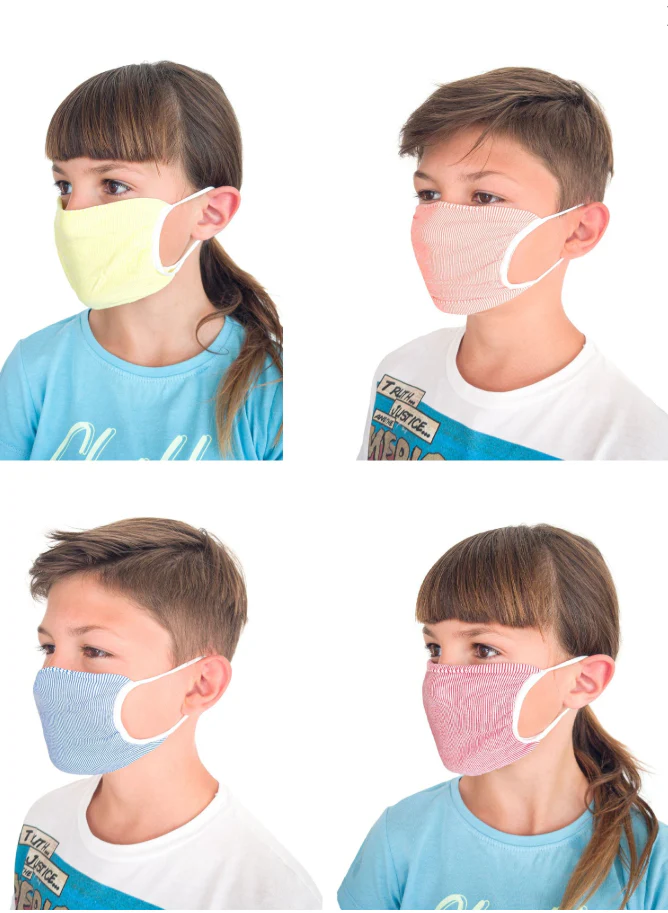 Relaxsan Reuseable Pediatric Face MASK,RED 2/PKG