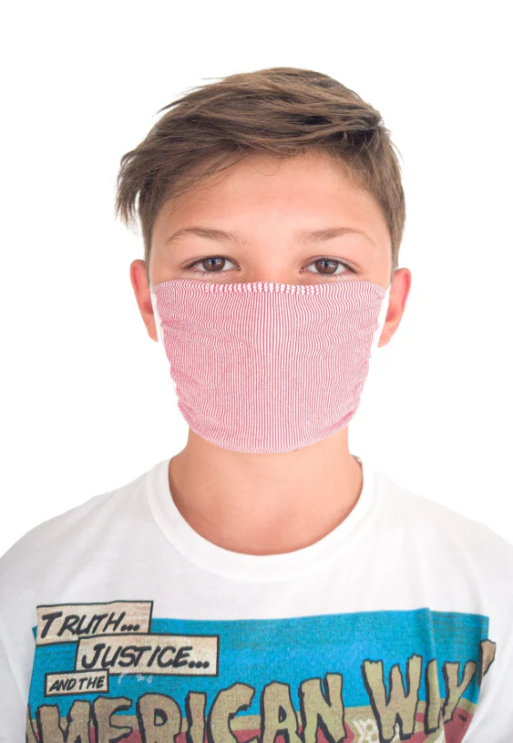 Relaxsan Reuseable Pediatric Face MASK,RED 2/PKG - Image 2