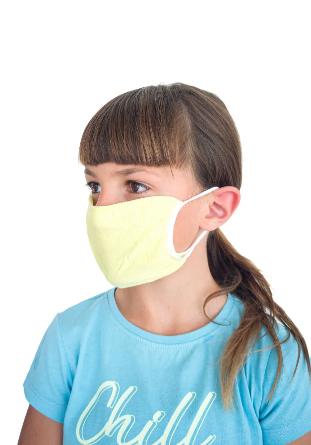 Relaxsan Reuseable Pediatric Face Mask Yellow - Image 2