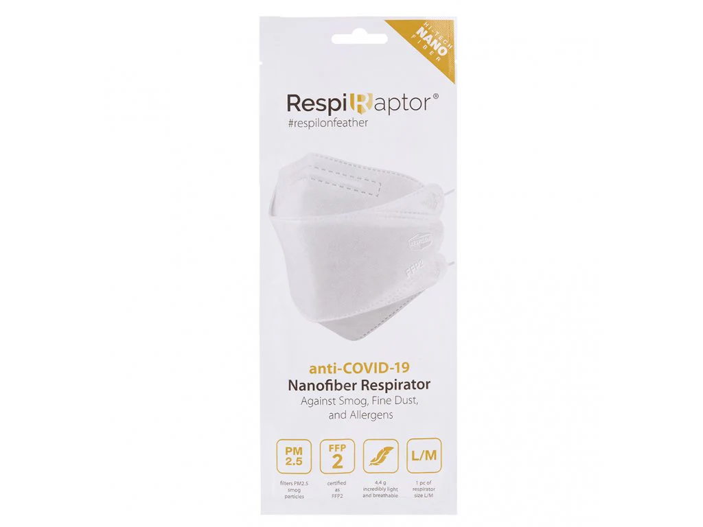 Respilon Respiraptor White L/M 2/Pk - Image 6